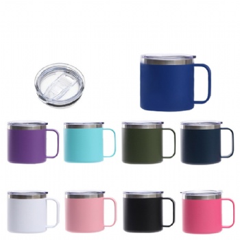14oz Stainless Steel Insulated Coffee Mug with Handle