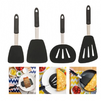 4 Piece Silicone Spatulas for Nonstick Cookware