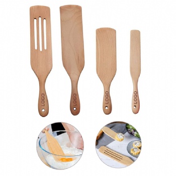 4 Piece Wooden Spurtle Set