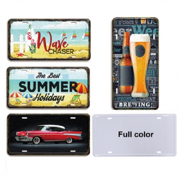 Full Color Printd Metal Tin Sign Decoration 5.9x11.8inch/15x30cm