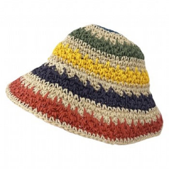 Sun Straw Hat With Custom Patch