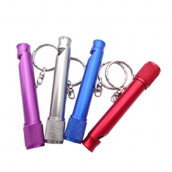 LED Keychain Flashlight with whistle
