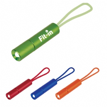 1 LED Mini Silicone Keychain Flashlight