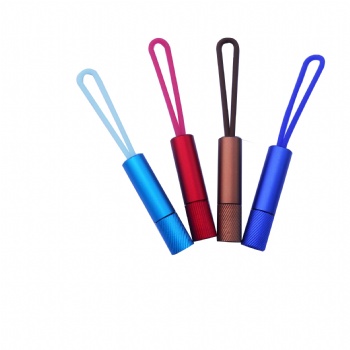 1 LED Mini Silicone Keychain Flashlight