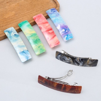 Starry Sky Water Grain Spring Clip