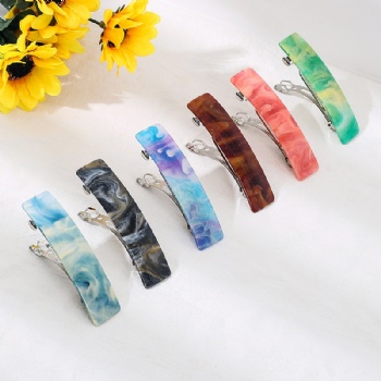 Starry Sky Water Grain Spring Clip