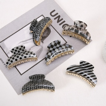 Clasic Black and white Hair Gripper