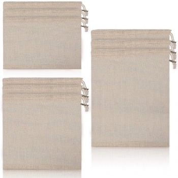 9 PC Organic Cotton Mesh Bag