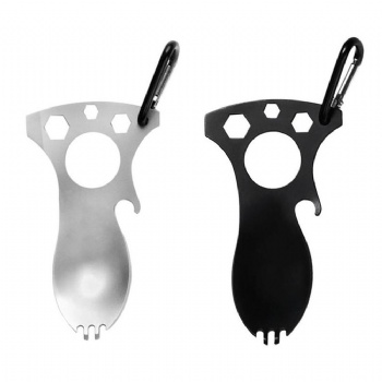 6 in 1 Pocket Spoon Fork with Bottle Opener