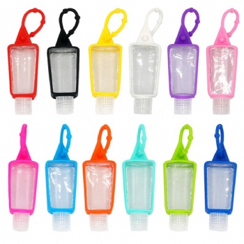 30ml Hand Sanitizer Containers with silicone protector hanger